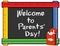 Chalkboard Ruler Frame, Welcome to Parents` Day
