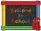 Chalkboard Ruler Frame, Welcome to School, Multi-color