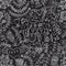 Chalkboard seamless floral pattern. Copy that square to the side