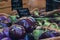 Chalkboard Signs Promote Eggplant And Okra At Local Farmers Market