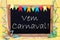 Chalkboard With Streamer, Vem Carnaval Means Happy Carnival