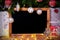 Chalkboard, Tree, Gift, Fairy Lights, Copy Space