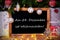 Chalkboard, Tree, Gift, Fairy Lights, Weihnachten Means Christmas