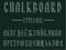 Chalkboard typeface, modern font written on the board with charcoal Russian alphabet, cyrillic