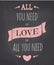 Chalkboard Valentine Card