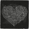 Chalkboard vector heart