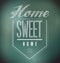 Chalkboard Vintage Home Sweet Home Sign poster