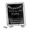 Chalkboard. Welcome home sign.