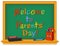 Chalkboard, Welcome to Parents` Day, Multi-color
