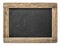 Chalkboard with wooden frame. Blackboard isolated