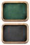 Chalkboards or blackboards set isolated with clipping path