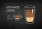 Chalked illustration of Vietnamese coffee recipe