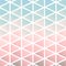 Chalky pastel mod triangles composition