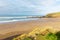 Challaborough beach Devon England uk popular for surfing near Burgh Island and Bigbury-on-sea