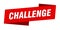 challenge banner template. challenge ribbon label.