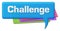 Challenge Blue Colorful Comment Symbol