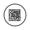 Challenge, maze, puzzle icon. Black vector Illustration