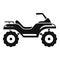 Challenge quad bike icon, simple style