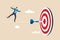 Challenge to overcome difficulty and achieve business target, risk management or strategy and skill to win and success concept,