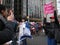 Challenging A Trump Supporter, Women For Trump, Women`s March, NYC, NY, USA