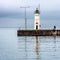 Chalmers Lighthouse on Anstruther Pier, Scotland
