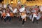 Chamara Dancers perform a dance whereby the yak tails they hold symbolically fan the Sacred Tooth Relic during the Esala Perahara