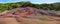 Chamarel seven coloured earths. panorama