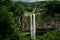 Chamarel Waterfall in the tropical island jungle. Mauritius