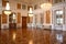 Chamber inside castle of Lubomirski in Lancut. Poland