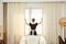 Chambermaid at hotel service