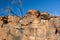 Chambers Gorge aboriginal engraving site. Flinders Ranges. South