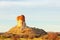 Chambers Pillar Historical Reserve at sunrise in the Red Center of Australia