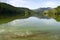 The Chambon lake, Auvergne in France