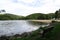 The Chambon lake, Auvergne in France