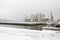 Chambord castles under the snow in February, the Loire Valley, France