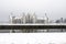 Chambord castles under the snow in February, the Loire Valley, France