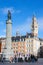 Chambre of Commerce and Statue and Column of Deesse (1845) in Li