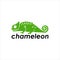 Chameleon animal vector graphic template download premium