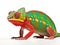 Chameleon Furcifer Pardalis Nosy Be  Made With Generative AI illustration