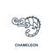 Chameleon icon from home animals collection. Simple line element Chameleon symbol for templates, web design and infographics