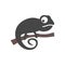 Chameleon icon, Simple Vector Chameleon logo