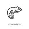 Chameleon icon. Trendy modern flat linear vector Chameleon icon