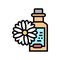 chamomile drink homeopathy liquid color icon vector illustration