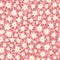 Chamomile floral mille fleur seamless pattern on pink background. Small summer flowers in simple scandinavian cartoon