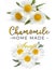 Chamomile herbal natural label for home made soap