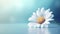 Chamomile natural background. Illustration AI Generative