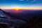 Chamonix valley mountains glacier beautiful sunset view