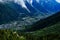 Chamonix Valley seen from Brevent mountains