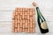 Champagne Blank Label and Corks