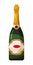 Champagne bottle isolated on white background